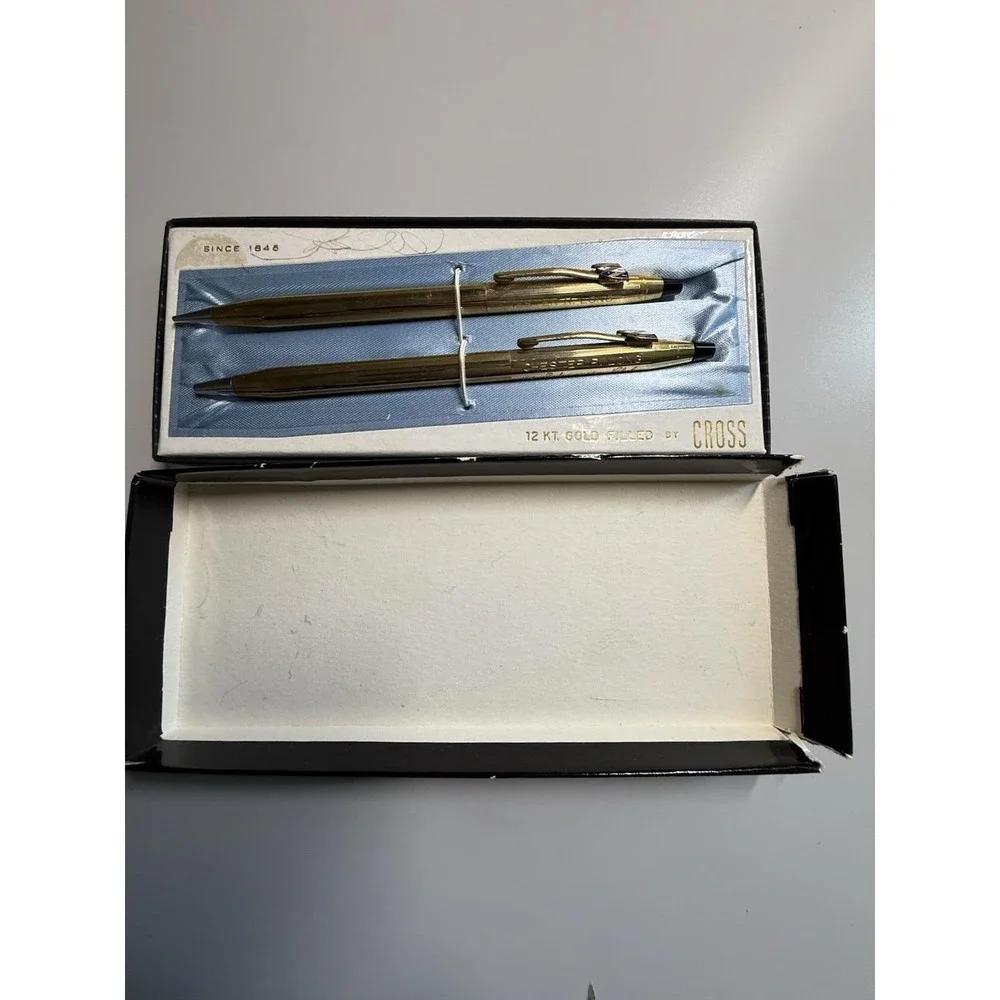 Vintage Cross 12kt Gold Filled Pen & Pencil Set 1/20 12k GF Classic Century